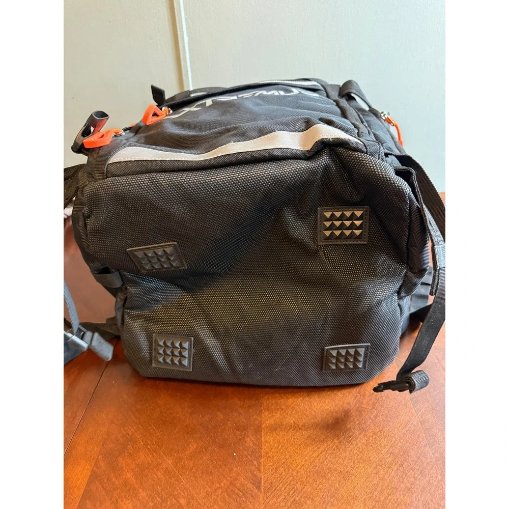 Extremus Fishing Tackle Backpack Black Orange Outdoor Gear Bag Large